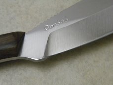 D.H. Russell #1 Stainless Made in Canada Wood Fixed Blade Grohmann Belt Knife in Box