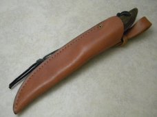 D.H. Russell #1 Stainless Made in Canada Wood Fixed Blade Grohmann Belt Knife in Box