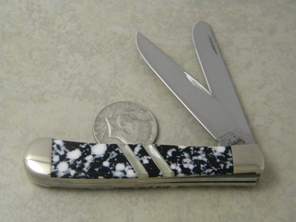 Case XX USA  Pearl Inlay 4-Dot EX254 SS  Trapper Knife 