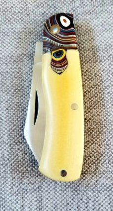 DrT custom mini Native pattern,Westinghouse & Fordite 3.125" ,makers slip/coa cpm154