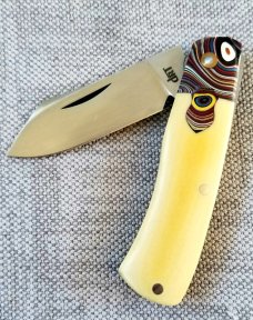 DrT custom mini Native pattern,Westinghouse & Fordite 3.125" ,makers slip/coa cpm154