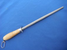 Vintage Russell Green River Works Sharpening Steel Chef's/Butcher's Knife Sharpening Honing Steel