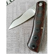 Jared Oeser Native Knife,Python Micarta and G-10, CPM-154, 3 5/8" closed,coa, spine of blade tapers