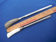 Two (2) Vintage Sharpening Steel Chef's/Butcher's Knife Sharpening Honing Steels