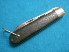 CAMILLUS USA TL29 TL-29 WOOD ELECTRICIANS BAREHEAD LOCKBACK FOLDING POCKET KNIFE KNIVES OLD VINTAGE