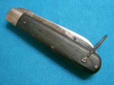CAMILLUS USA TL29 TL-29 WOOD ELECTRICIANS BAREHEAD LOCKBACK FOLDING POCKET KNIFE KNIVES OLD VINTAGE