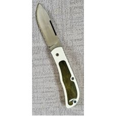 LaRock Custom Timberjack Jr Knife G10 and Camel Bone scales 35quotclosed AEB-L SS blade and spring