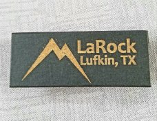LaRock Custom Timberjack Jr. Knife, G10 and Camel Bone scales, 3.5"closed, AEB-L SS blade and spring