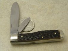 Columbia Germany Bone "Invincible" Gun Stock Knife c.1970's