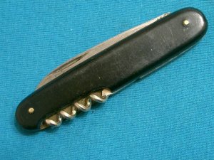 VINTAGE MADE IN GERMANY FOLDING POCKET KNIFE KNIVES OLD CHAMPAGNE CORKSCREW BARTENDER SOMMELIER