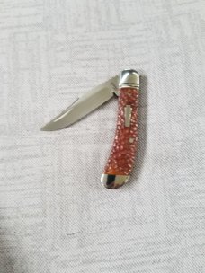 Bobby Toole Custom Bone Trapper Knife,NEW,Cpm-154, 3 11/16",pouch,hand jigged bone,end caps..bolster