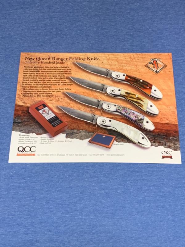 Queen Ranger Series knife ad 2 sided