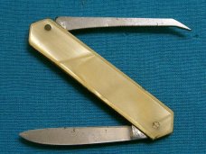 VINTAGE SMALL UNMARKED EQUAL END LOBSTER PEN FOLDING POCKET  JACK KNIFE KNIVES OLD