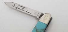 Fall 2009 Case Collectors Club Eisenhower (0EX263 SS) Exotic Turquoise Opal & Mother of Pearl Handle