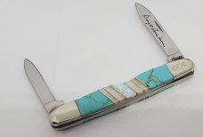 Fall 2009 Case Collectors Club Eisenhower (0EX263 SS) Exotic Turquoise Opal & Mother of Pearl Handle