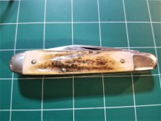VINTAGE QUEEN USA 1983 6120 STAG SERIES LARGE TRAPPER POCKET KNIFE UNUSED