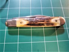 VINTAGE QUEEN USA 1983 6120 STAG SERIES LARGE TRAPPER POCKET KNIFE UNUSED