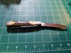 VINTAGE QUEEN USA 1983 6120 STAG SERIES LARGE TRAPPER POCKET KNIFE UNUSED