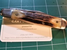 VINTAGE QUEEN USA 1983 6120 STAG SERIES LARGE TRAPPER POCKET KNIFE UNUSED