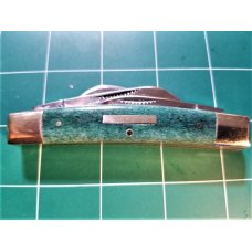 Bulldog Brand Congress Knife Green Giraffe Bone PROTOTYPE Bar Shield Awesome