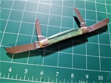Bulldog Brand Congress Knife Green Giraffe Bone PROTOTYPE Bar Shield Awesome