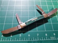 Bulldog Brand Congress Knife Green Giraffe Bone PROTOTYPE Bar Shield Awesome