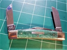 Bulldog Brand Congress Knife Green Giraffe Bone PROTOTYPE Bar Shield Awesome