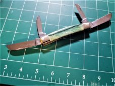 Bulldog Brand Congress Knife Green Giraffe Bone PROTOTYPE Bar Shield Awesome