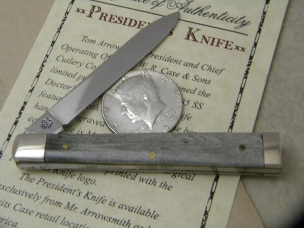 Case XX SS USA 9 Dot Bone 6185 Tom Arrowsmith President's Knife Doctors Knife w/COA Case XX SS USA 9 Dot Bone 6185 Tom Arrowsmith President's Knife Doctors Knife w/COA
