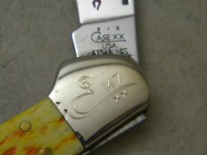 Case XX USA 2004 Peach Seed Sunburst Bone 61549 L SS Copperlock Knife - New in Gift Box