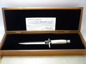 Buck Custom USA 1753 of 3000 HARLEY DAVIDSON 1986 Fixed Blade Stag Dagger Knife 