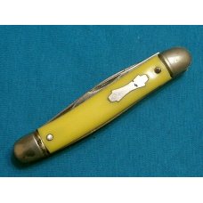VINTAGE COLONIAL PROV USA FOLDING POCKET SERPETINE STOCKMAN JACK PEN KNIFE KNIVES OLD