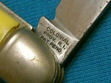 VINTAGE COLONIAL PROV USA FOLDING POCKET SERPETINE STOCKMAN JACK PEN KNIFE KNIVES OLD