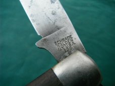 Vintage Schrade Walden NY USA 136 Hawkbill lineman's knife / Pruning Knife