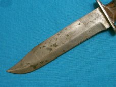 VINTAGE KABAR KA-BAR OLEAN NY USA MARK MK1 MK2 FIXED BLADE HUNTING SKINNING KNIFE KNIVES SHEATH OLD