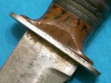 VINTAGE KABAR KA-BAR OLEAN NY USA MARK MK1 MK2 FIXED BLADE HUNTING SKINNING KNIFE KNIVES SHEATH OLD