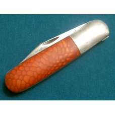 VINTAGE CUSTOM HANDLE QUEEN STEEL #22 BARLOW BAREHEAD JUMA SCALE FOLDING POCKET PEN KNIFE KNIVES OLD