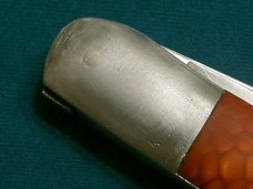 VINTAGE CUSTOM HANDLE QUEEN STEEL #22 BARLOW BAREHEAD JUMA SCALE FOLDING POCKET PEN KNIFE KNIVES OLD