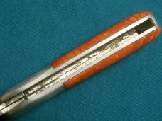 VINTAGE CUSTOM HANDLE QUEEN STEEL #22 BARLOW BAREHEAD JUMA SCALE FOLDING POCKET PEN KNIFE KNIVES OLD
