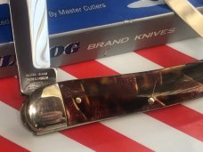 1993 Bulldog Brand 4" Whittler Pocket Knife w/ Multi-Color Synthetic Handles -NOS 