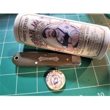 Great Eastern Tidioute #15 OD Green Canvas Micarta Urban Jack Knife 152221 GEC