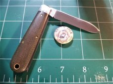 Great Eastern Tidioute #15 OD Green Canvas Micarta Urban Jack Knife 152221 GEC