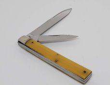 Case Tested XX 3285LP Yellow Composition 2 Blade Knife 