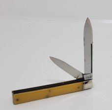 Case Tested XX 3285LP Yellow Composition 2 Blade Knife 