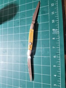 CANAL STREET MUSKRAT 2009 NKCA CLUB KNIFE 245 OF 485 BUTTERSCOTH SMOOTH HORN