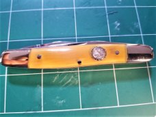CANAL STREET MUSKRAT 2009 NKCA CLUB KNIFE 245 OF 485 BUTTERSCOTH SMOOTH HORN