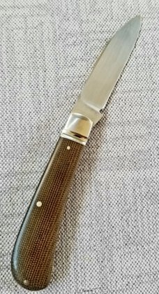DrT custom Zulu pattern, Micarta and CPM-154, 3.75" closed , THIS IS THE WAY