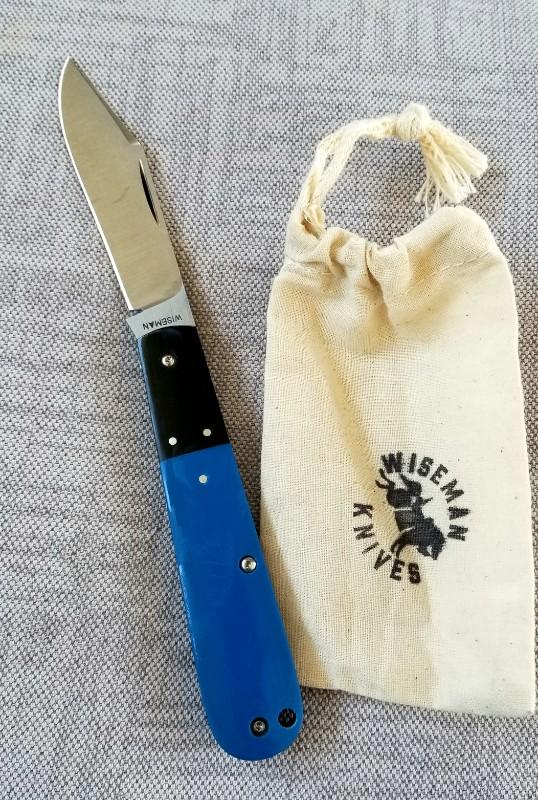 Wiseman Custom  Barlow Knife,4.5", micarta scales and bolsters