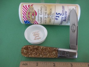 Great Eastern Glitter Gold Acrylic Barlow Pattern # 152121