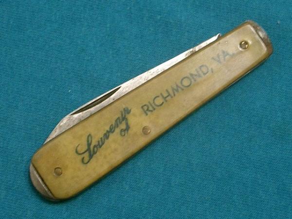 VINTAGE AD ADVERTISING RICHMOND VIRGINIA VA SLEEVEBOARD FOLDING POCKET JACK PEN KNIFE KNIVES OLD VINTAGE AD ADVERTISING RICHMOND VIRGINIA VA SLEEVEBOARD FOLDING POCKET JACK PEN KNIFE KNIVES OLD